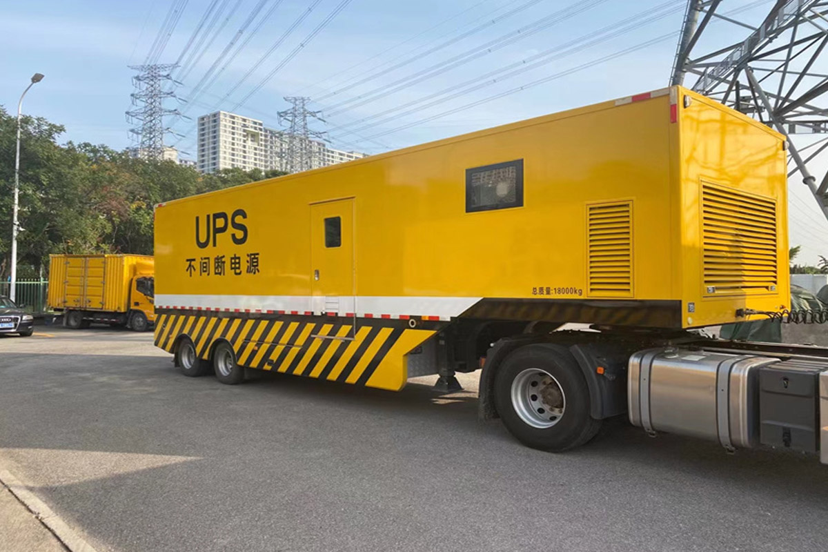 东城发电机租赁施工现场
