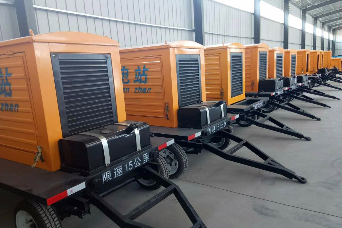 东城发电机租赁施工现场